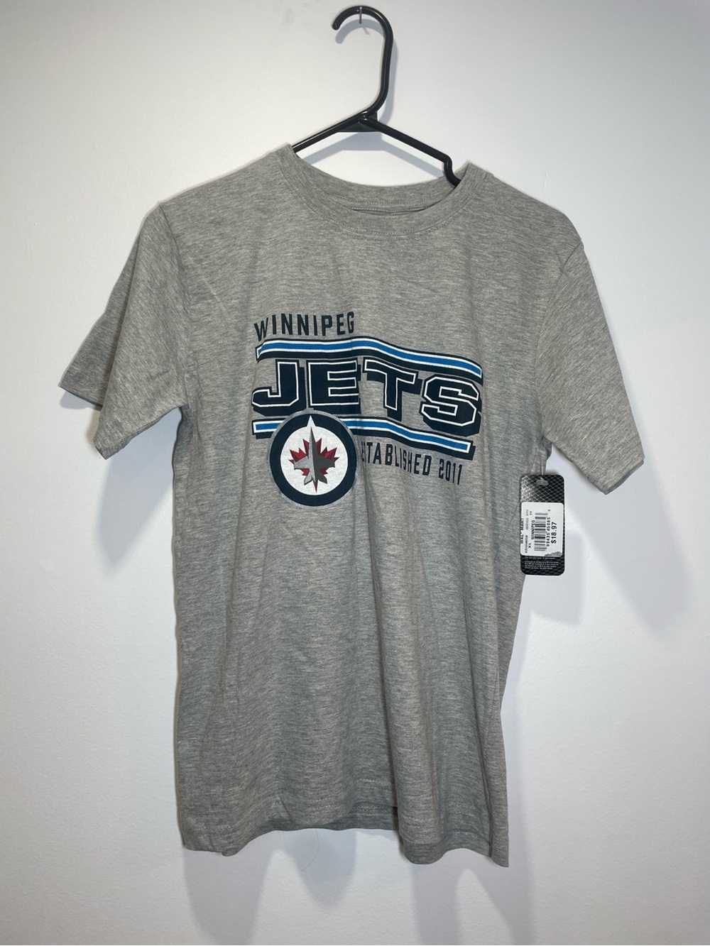 Winnipeg Jets Gray Graphic Tee - NHL Team Shirt